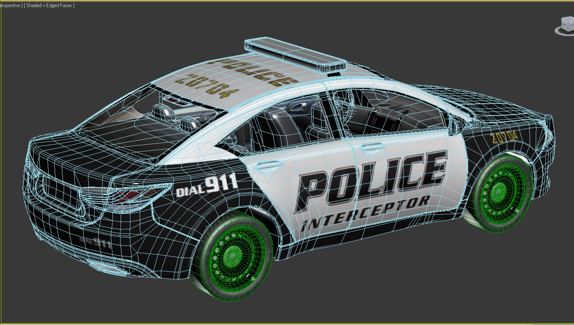 Generic Police Sedan V11 Model - TurboSquid 1215321
