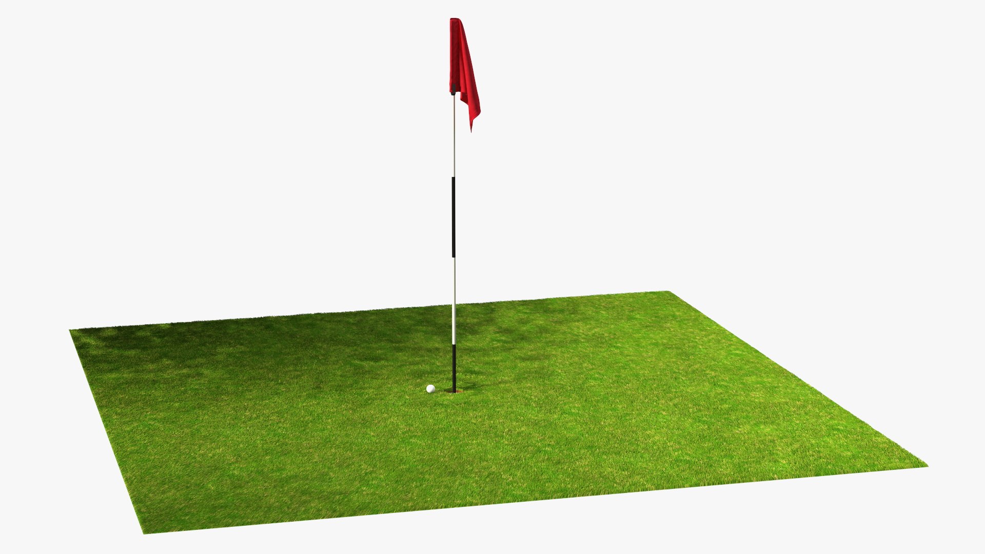 Golf Hole Place Fur 3D model preview