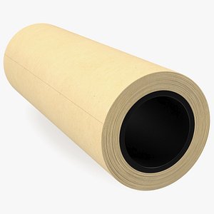Paper Roll Yellow 3D