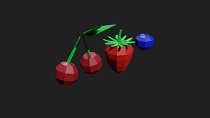 3D Lowpoly Berrys
