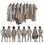 Children's clothing on mannequins and hangers set 1
