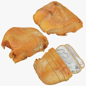 3D Smoked Chicken Breast Collection model