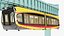 Städtischer Schwebe-Einschienenbahn-Luftzug