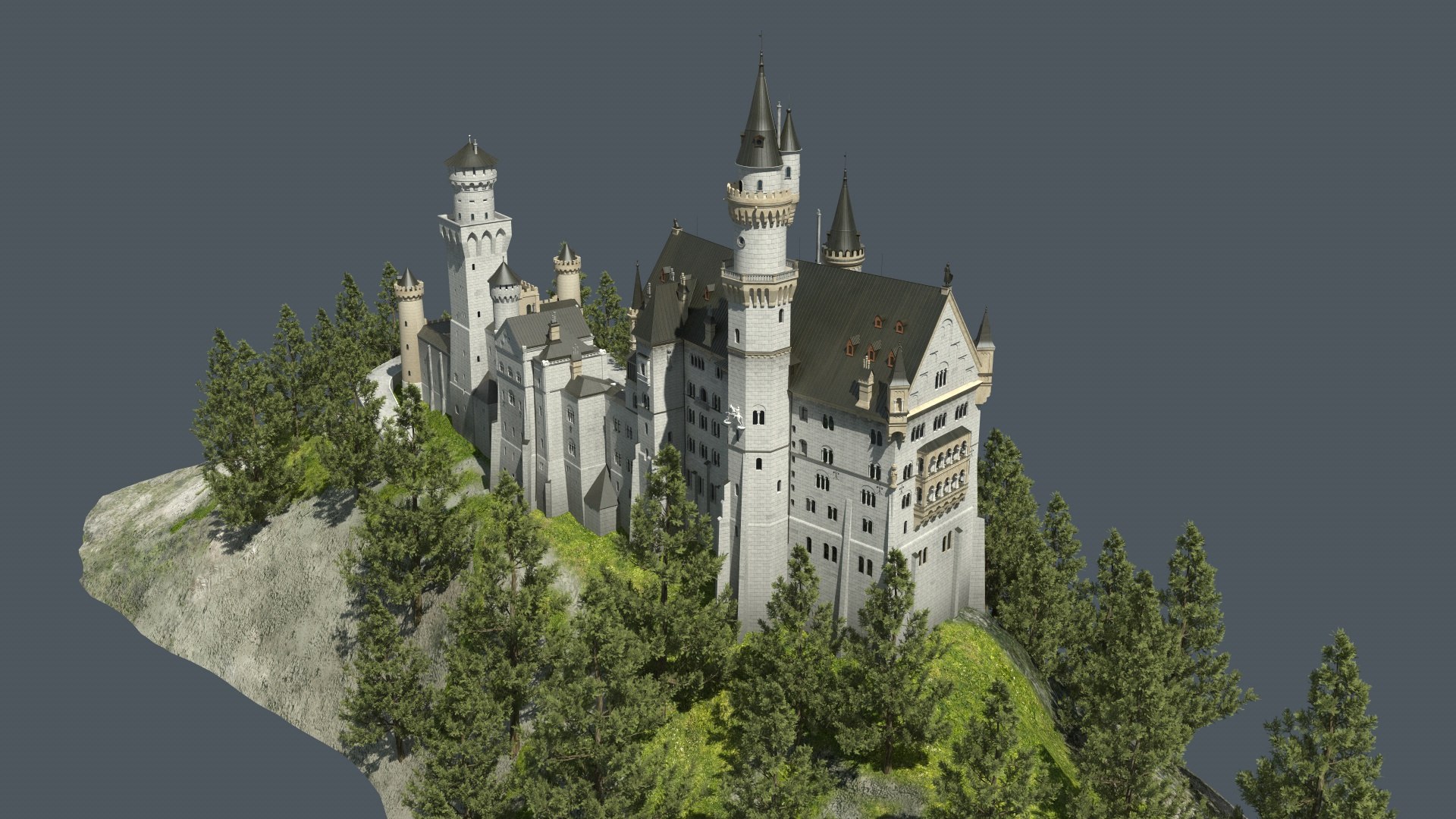 Neuschwanstein Castle Germany1 3d Model - Turbosquid 1976876