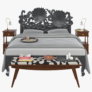FLORAL BED SET