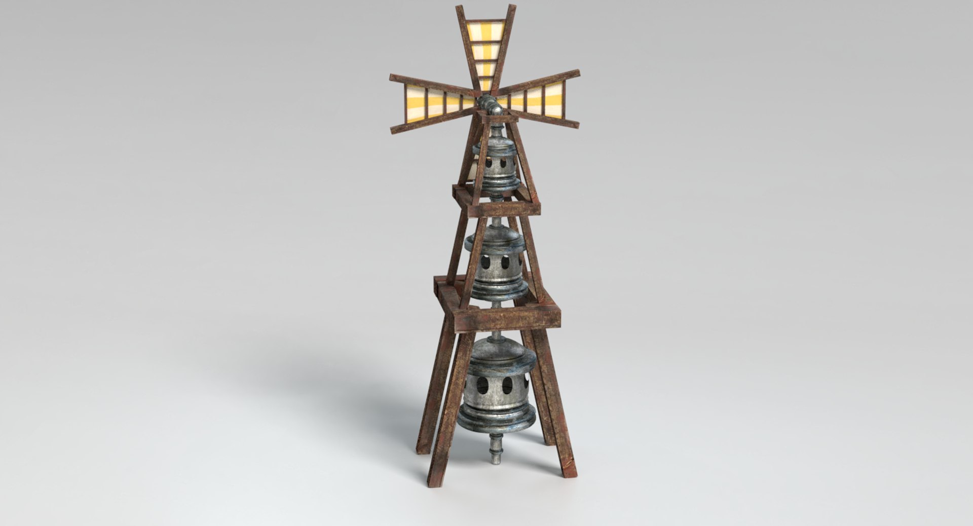 Steampunk Windmill 3D Model - TurboSquid 1235057
