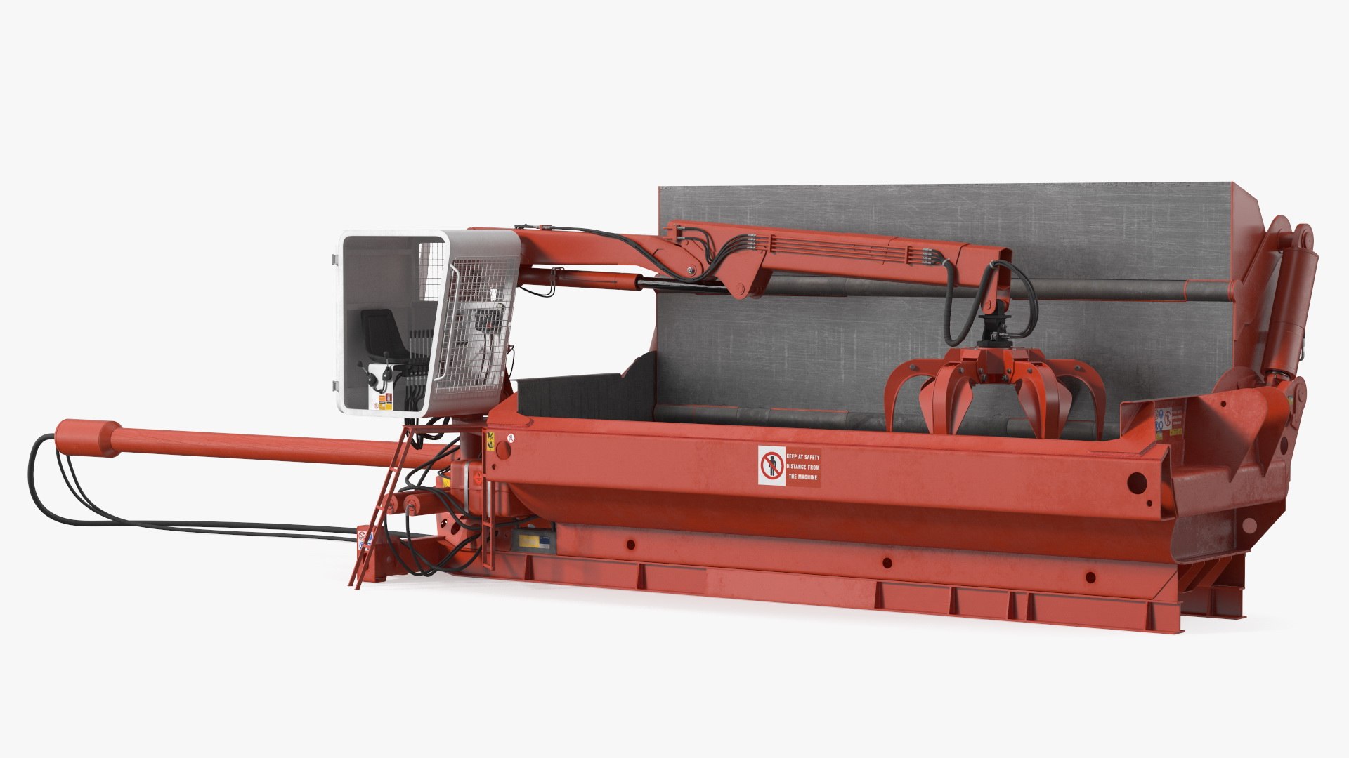 Portable Scrap Metal Baler 3D model preview