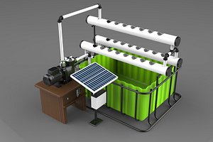Hydroponics 3D model