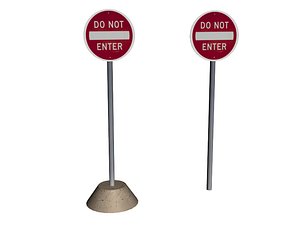 do not enter sign