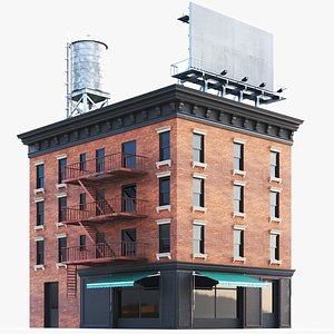 Detailed New York Brooklyn Building