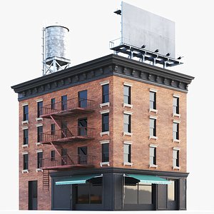 Detailed New York Brooklyn Building