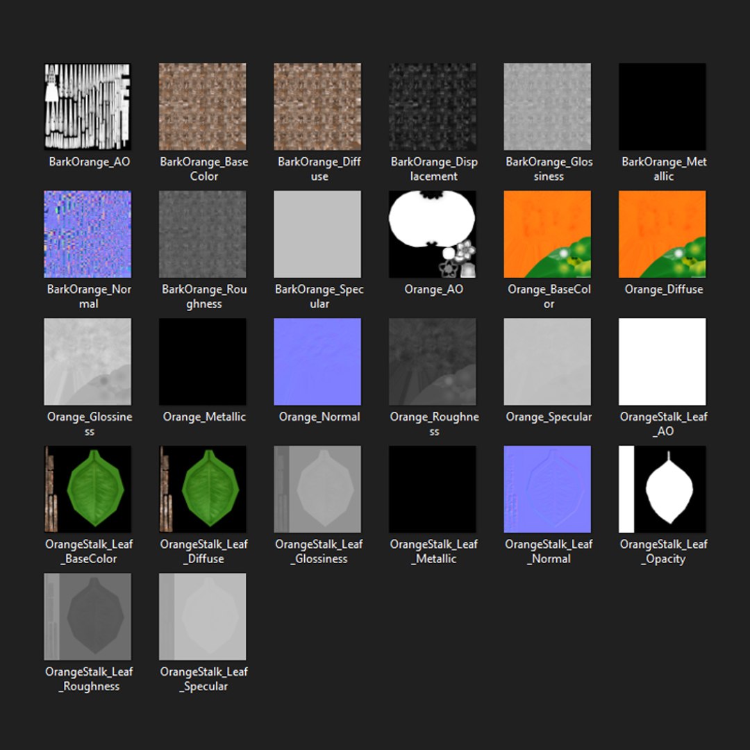 Orange Tree 3D Model - TurboSquid 1976585