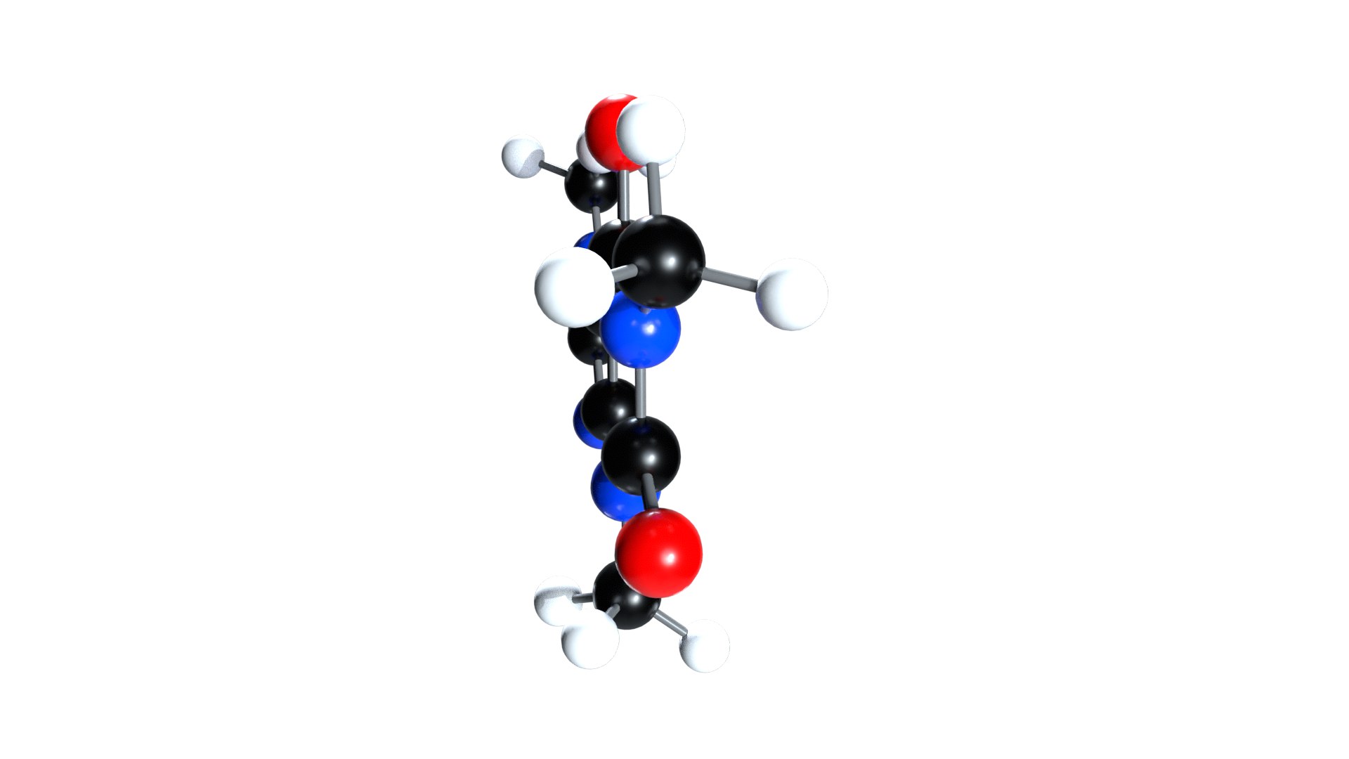 Caffeine Molecule 3D Model - TurboSquid 2210612