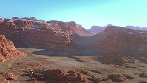 desert cayon 3D model