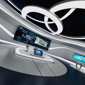 Futuristic Sci-Fi News Studio 2