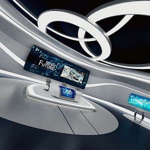 Futuristic Sci-Fi News Studio 2