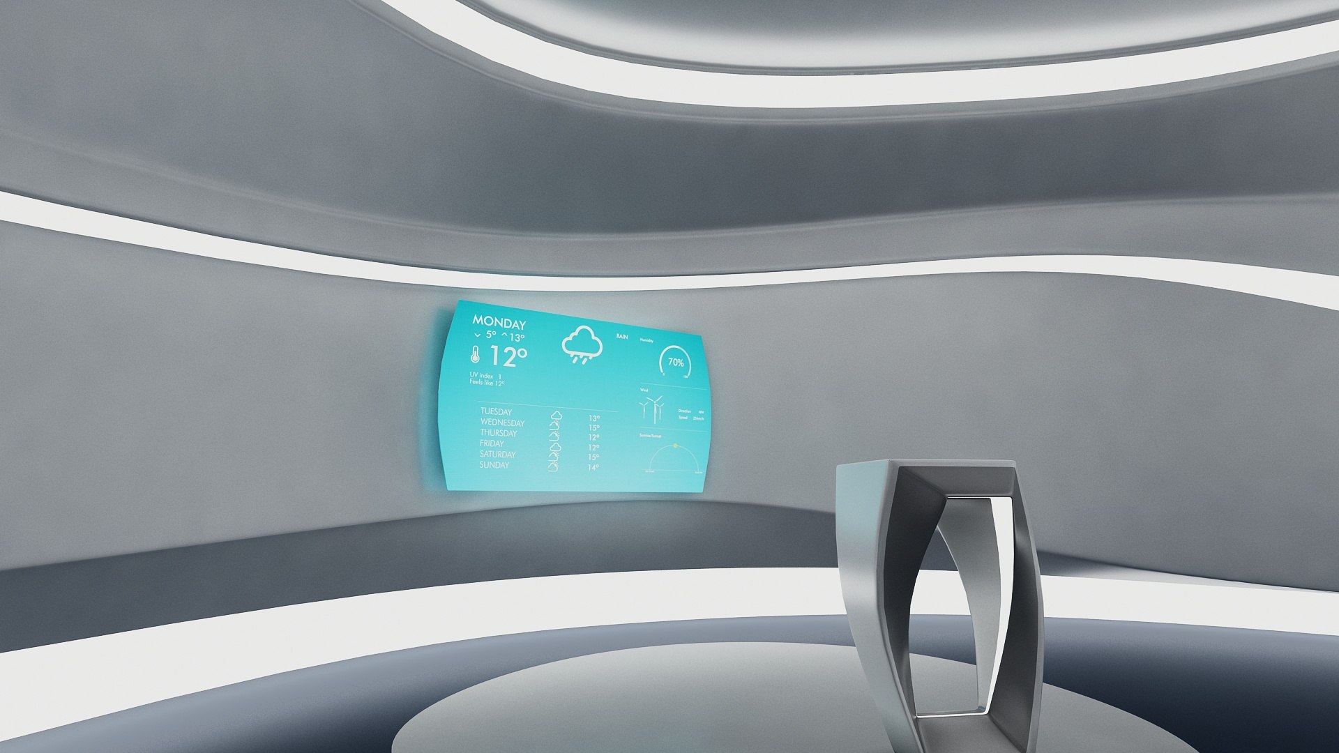 Tv Studio 2 News 3D Model - TurboSquid 1624056