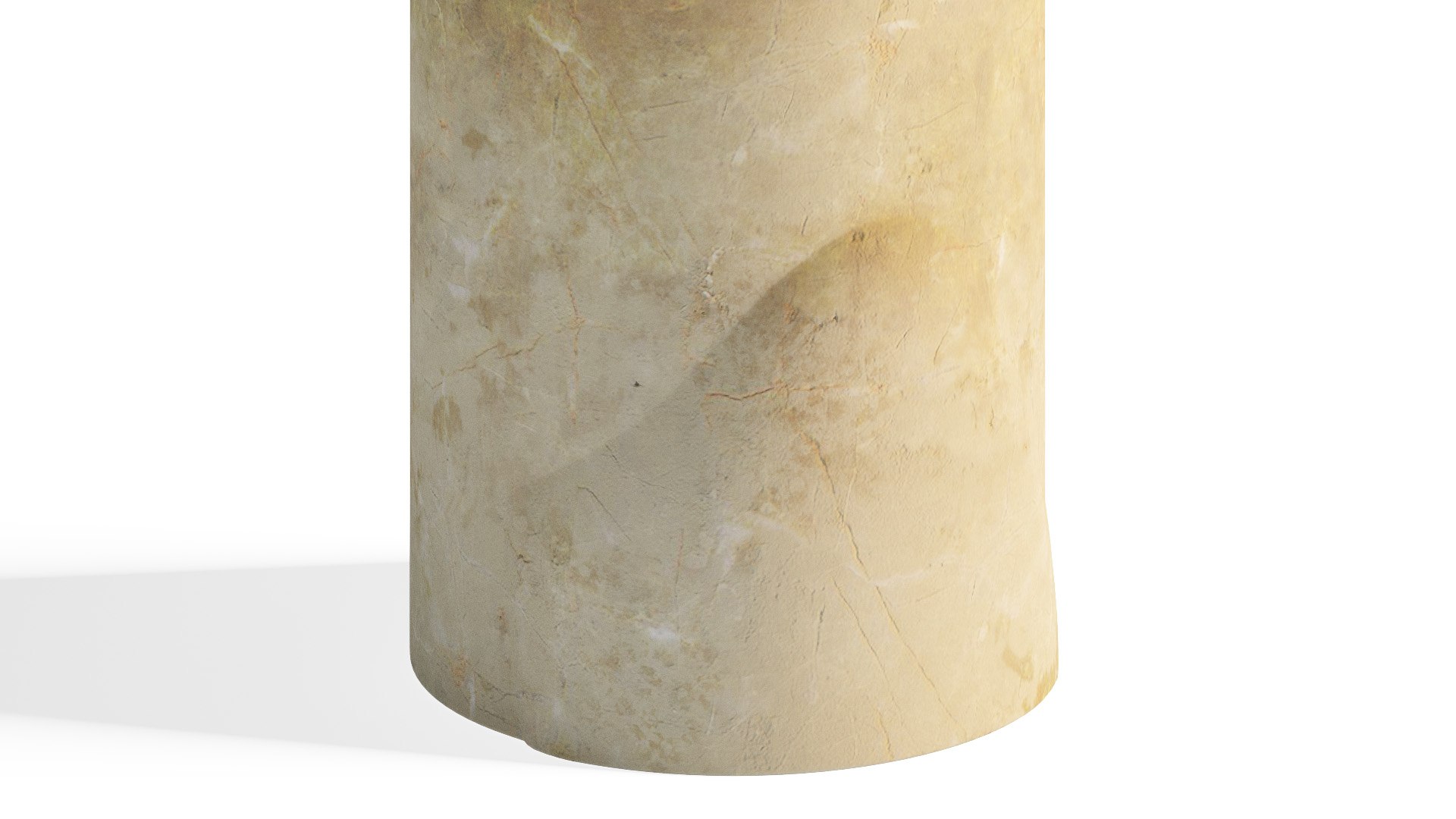 Round Stone Table 3D - TurboSquid 2091992