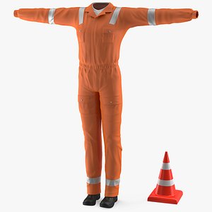3D road worker clothes works