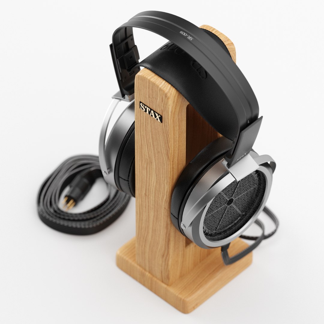 3D Stax Sr 009 Electrostatic Headphone TurboSquid 1440909