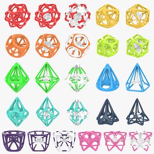 3D Math Sci-Fi Geometries Full Set