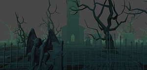 LOW POLY WORLD - CEMETERY