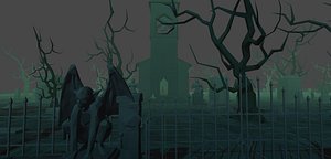 LOW POLY WORLD - CEMETERY