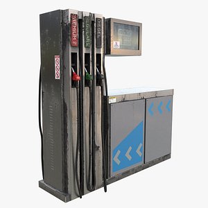 petrol pump 3d model