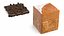 Collezione di croissant a cubo