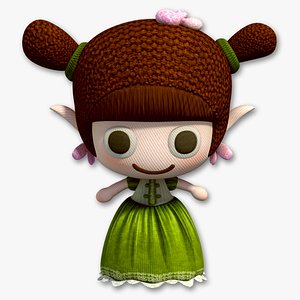 Toy Muppet Doll Cartoon Toy Cute Toy 3D model