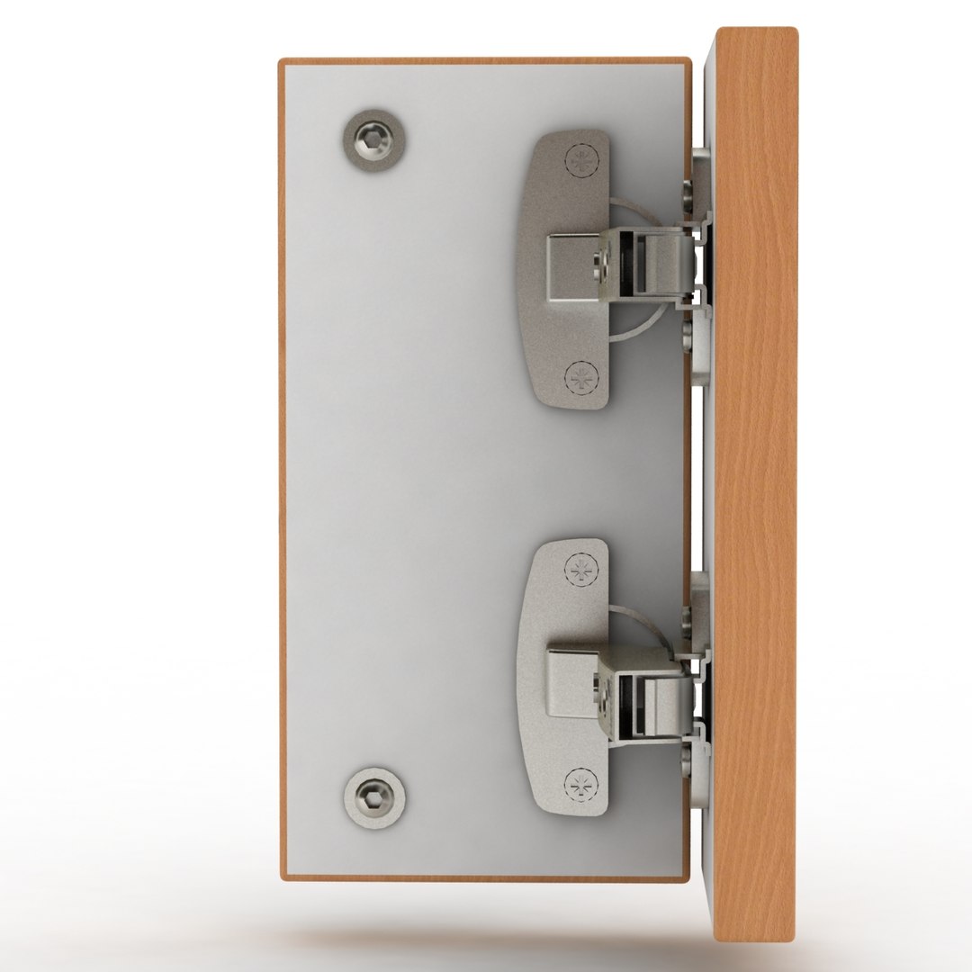 3d Hettich Inset Cup Hinges Model