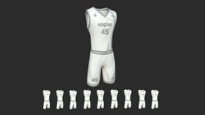 Basketball Fantasy Team Eagles Uniform - Character Design