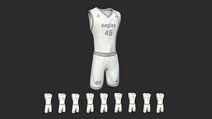 Basketball Fantasy Team Eagles Uniform - Character Design