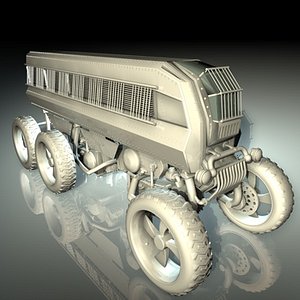 3d model vehicle truck industrial