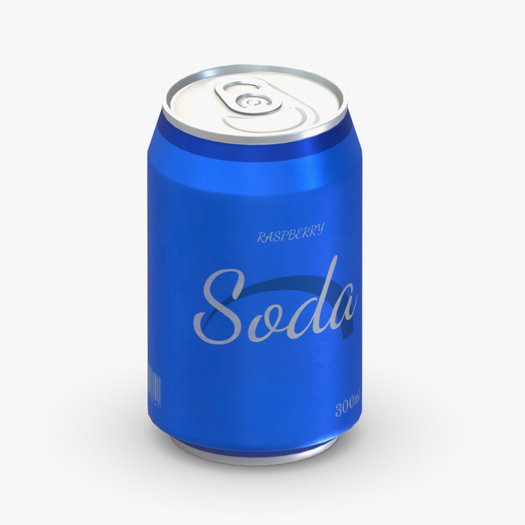 Supermarket Soda Drink Can 01 Low Poly PBR Realistic 3D - TurboSquid ...