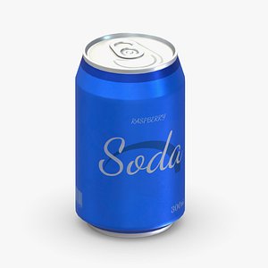 Supermarket Soda Drink Can 01 Low Poly PBR Realistic 3D