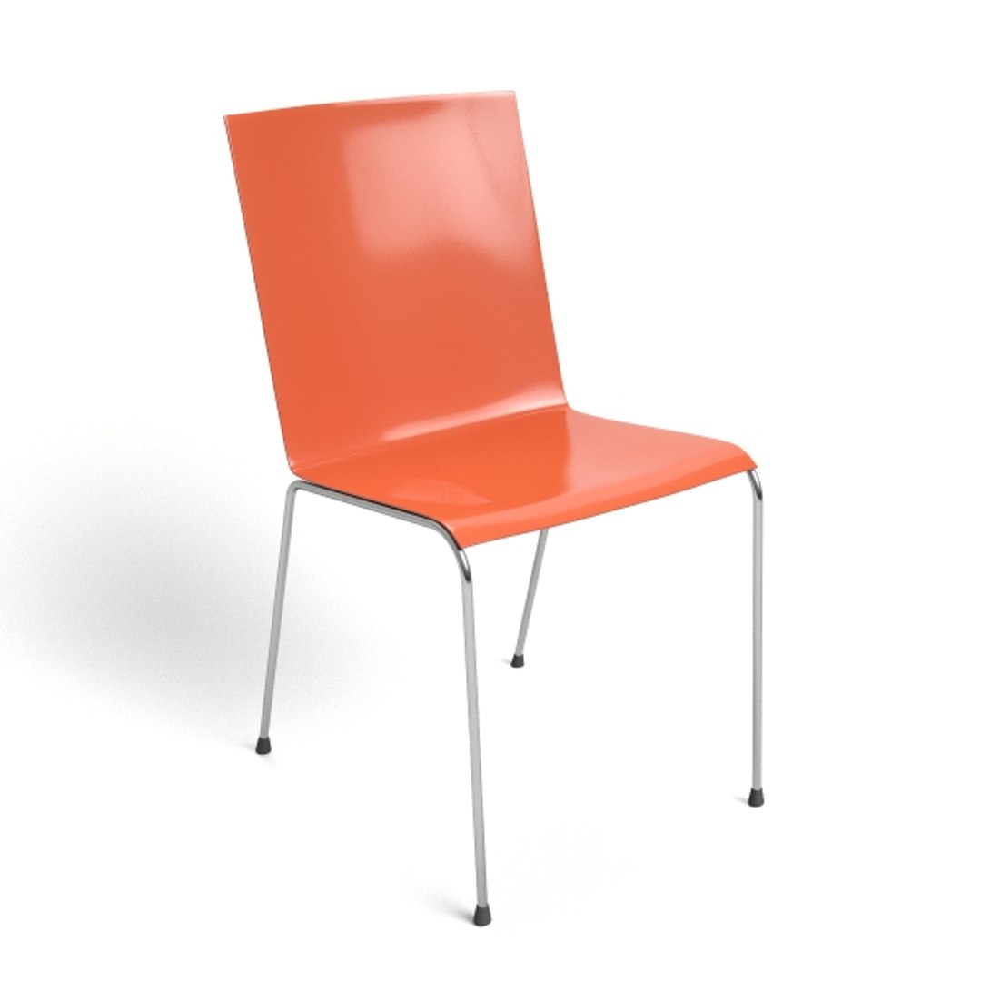 modern cafe chair 3d model