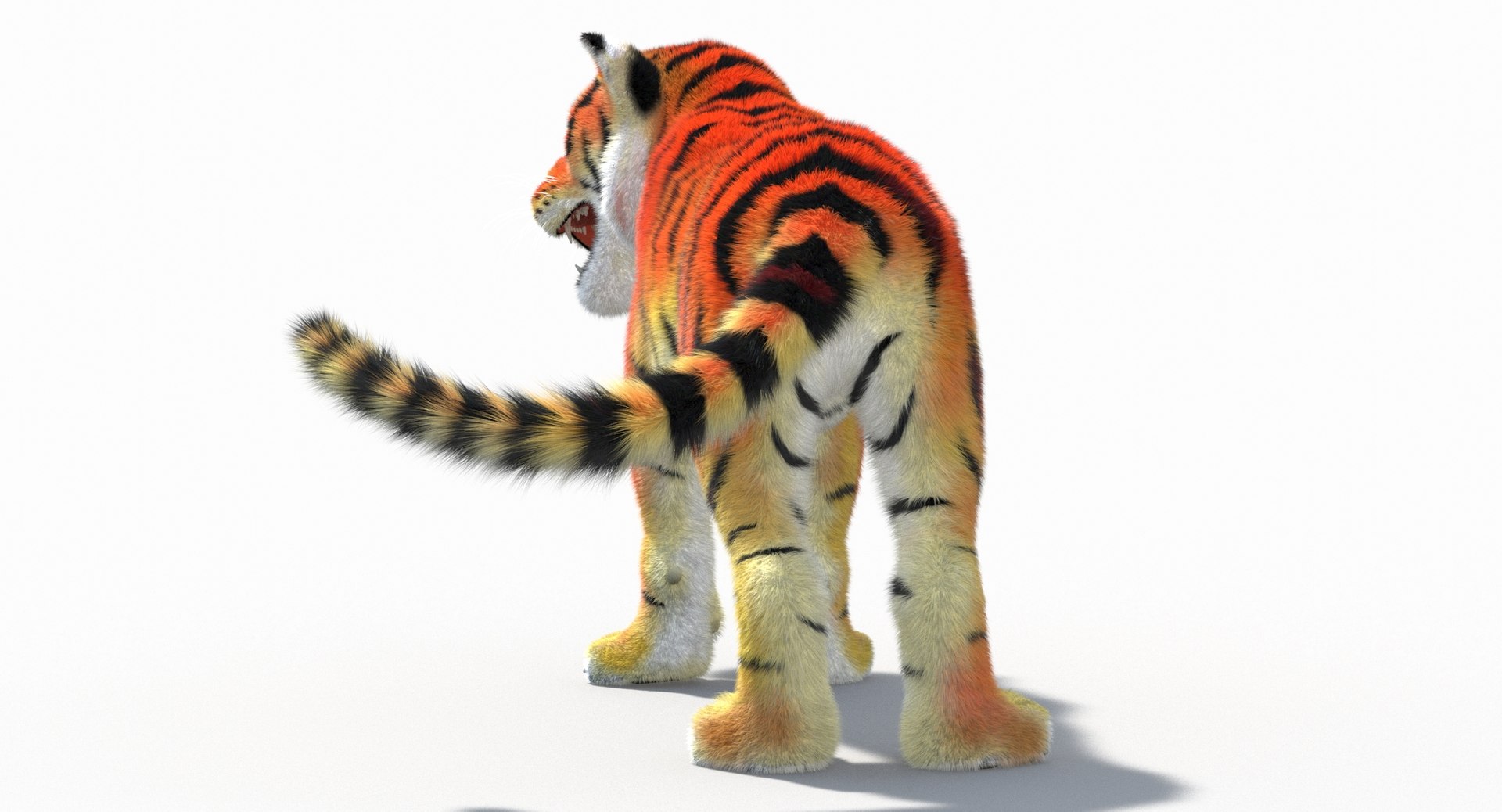 3d Rendered Illustration Of Walk Tiger Cartoon Character Stock Photo,  Picture and Royalty Free Image. Image 54065157.