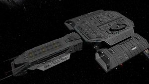 StarGate F-304 Daedalus Battlecruiser 3D model