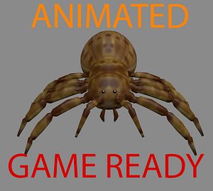 Spider Rigged And Animated