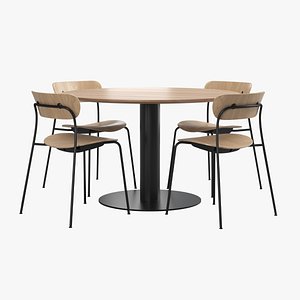 Pavilion AV1 Chair In Between SK12 Table 3D model