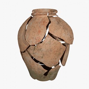 3D model Destructible Terracotta Vase - Pot
