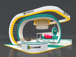 3D model exhibit stand stall