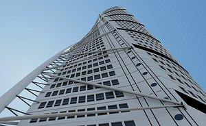 santiago calatrava building turning 3d model