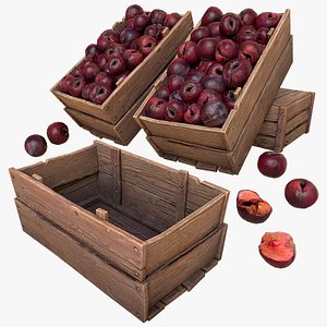 Plums Crate Stand Box 3D