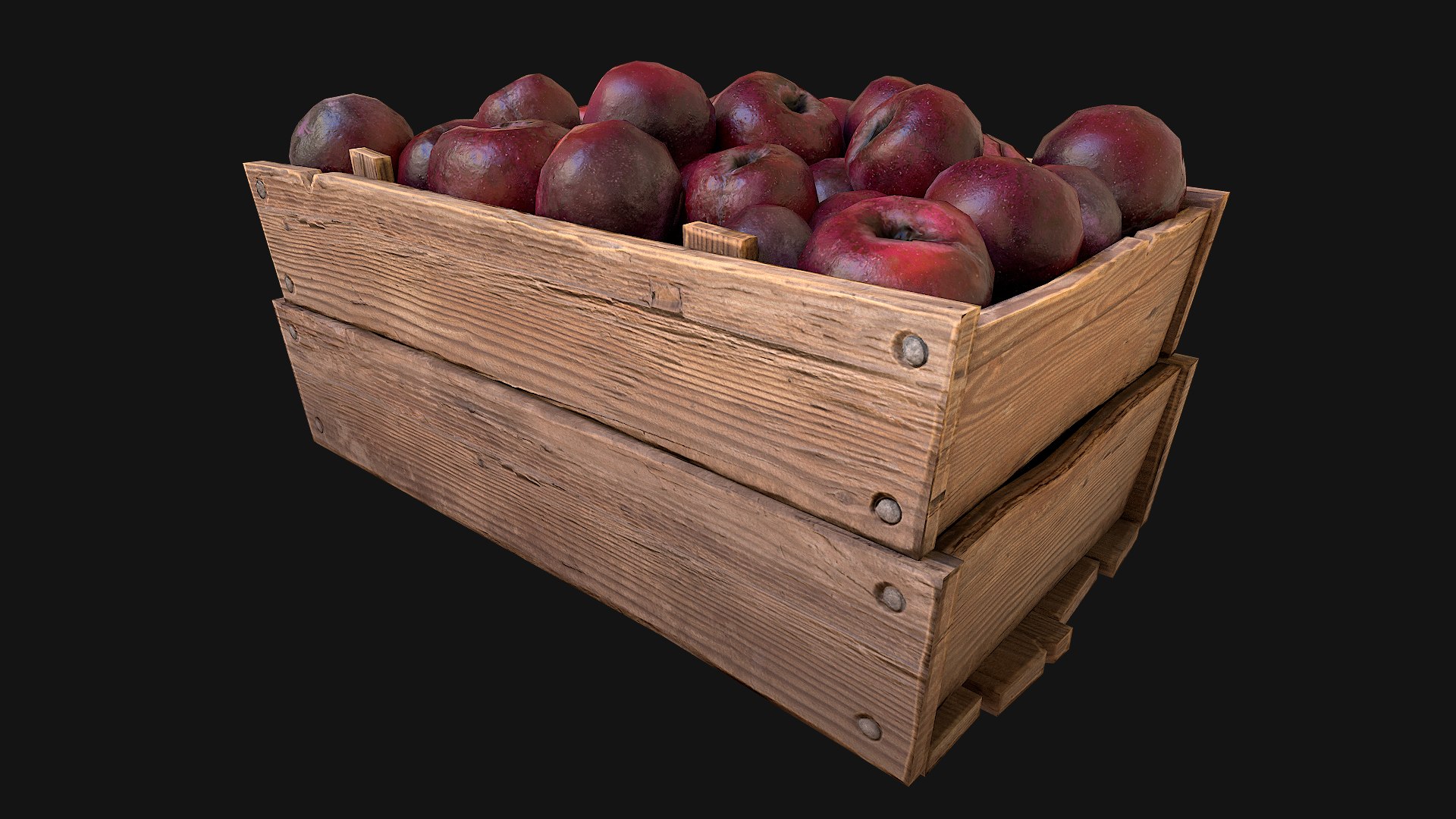 Plums Crate Stand Box 3D - TurboSquid 1927855