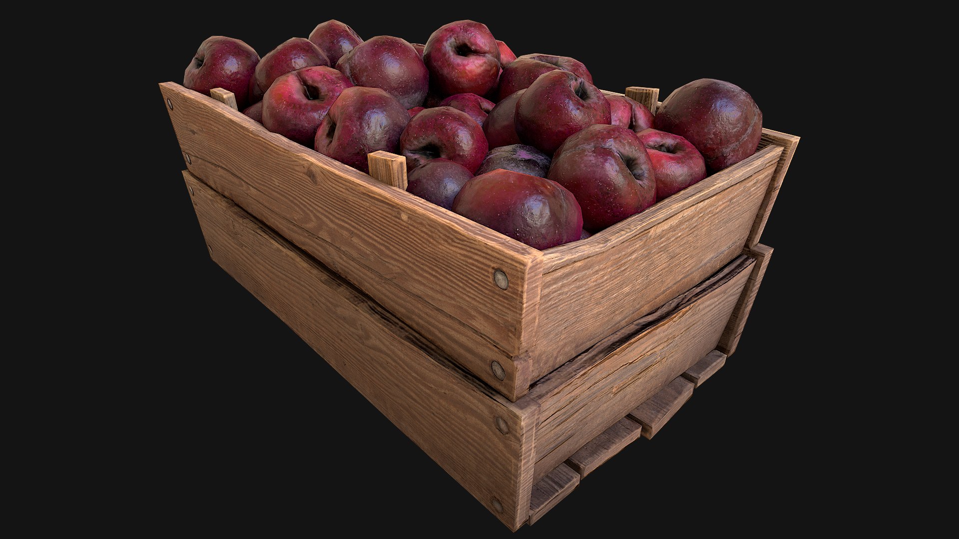 Plums Crate Stand Box 3D - TurboSquid 1927855