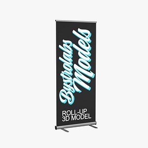 Rollup Banner Promotional Display Mockup