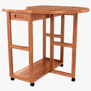 3D folding wooden living room