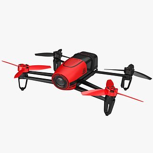3D parrot bebop quadcopter drone model